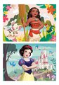 Drevené puzzle Moana a Snehulienka Disney Educa 2x50 dielov