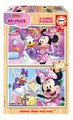 Drevené puzzle Minnie Educa 2x50 dielov