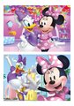 Drevené puzzle Minnie Educa 2x50 dielov