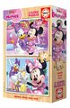 Drevené puzzle Minnie Educa 2x50 dielov