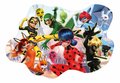 Puzzle plagát Miraculous Ladybug Educa 250 dielov od 8 rokov