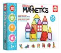 Stavebnica 3D magnetická malá Magnetics Building Tiles Educa 26 farebných priehľadných dielikov