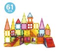 Stavebnica 3D magnetická veľká Magnetics Building Tiles Educa 61 farebných priehľadných dielikov