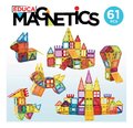 Stavebnica 3D magnetická veľká Magnetics Building Tiles Educa 61 farebných priehľadných dielikov