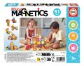 Stavebnica 3D magnetická veľká Magnetics Building Tiles Educa 61 farebných priehľadných dielikov