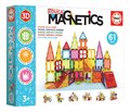 Stavebnica 3D magnetická veľká Magnetics Building Tiles Educa 61 farebných priehľadných dielikov