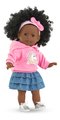 Bábika Maëlys Ma Corolle čierne kučeravé vlasy a hnedé klipkajúce oči 36 cm