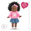 Bábika Maëlys Ma Corolle čierne kučeravé vlasy a hnedé klipkajúce oči 36 cm