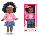 Bábika Maëlys Ma Corolle čierne kučeravé vlasy a hnedé klipkajúce oči 36 cm