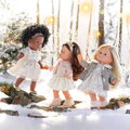 Bábika Elise Enchanted Woods Ma Corolle dlhé hnedé vlasy a modré žmurkajúce oči v zimnom outfite 36 cm