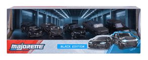 Autíčka Black Edition Giftpack Majorette kovové sada 5 druhov v darčekovom balení dĺžka 7,5 cm 1:64