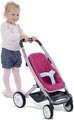 Kočík pre bábiku Maxi Cosi & Quinny 3v1 Smoby (65,5 cm rúčka) ružovo-modrý