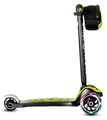 Kolobežka trojkolesová so svietiacimi kolesami a batohom T5 Green smarTrike s nastaviteľnými riadidlami nosnosť 20 kg