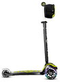 Kolobežka trojkolesová so svietiacimi kolesami a batohom T5 Green smarTrike s nastaviteľnými riadidlami nosnosť 20 kg