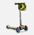 Kolobežka trojkolesová so svietiacimi kolesami a batohom T5 Green smarTrike s nastaviteľnými riadidlami nosnosť 20 kg