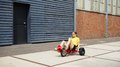 Motokára na šliapanie Go Kart Pro 50 trike Black Exit Toys nafukovacie pneumatiky od 6 rokov