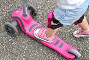 Kolobežka a odrážadlo T1 smarTrike 3v1 s T-lock systémom, nastaviteľným sedadlom a rúčkou šedo-ružová od 15 mes
