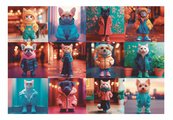 Puzzle Fashion Animals Educa 200 dielov od 6 rokov