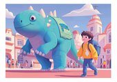 Puzzle Dinosauri Progresssive Educa progresívne 20-40-60-80 dielov od 4 rokov