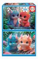 Puzzle Cute Monters Educa 2x100 dielov od 6 rokov