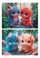 Puzzle Cute Monters Educa 2x100 dielov od 6 rokov