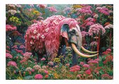Puzzle Floral Elephant Educa 1000 dielov a Fix lepidlo