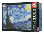 Puzzle Starry Night Miniature Educa miniatúrne 1000 dielov a Fix lepidlo
