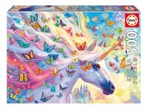 Puzzle Rainbow Unicorn Educa 500 dielov a Fix lepidlo