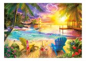 Puzzle Love Beach Educa 1000 dielov a Fix lepidlo