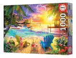 Puzzle Love Beach Educa 1000 dielov a Fix lepidlo
