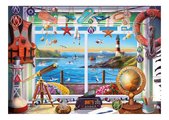 Puzzle Life in the Port Educa 1000 dielov a Fix lepidlo