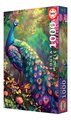 Puzzle Peacock Garden Educa 1000 dielov a Fix lepidlo