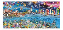 Puzzle panoramatické Life Panorama Educa 3000 dielov