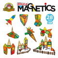 Stavebnica magnetická Ekologická farma Magnetics Eco Farm Educa 28 farebných dielikov s 2 figúrkami zvieratiek