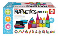 Stavebnica magnetická v puzdre Magnetics Pocket Educa 18 farebných dielikov