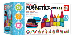 Stavebnica magnetická v puzdre Magnetics Pocket Educa 18 farebných dielikov