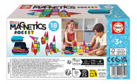 Stavebnica magnetická v puzdre Magnetics Pocket Educa 18 farebných dielikov