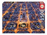 Puzzle Barcelona from the Air Educa 1500 dielov a Fix lepidlo