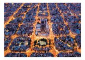 Puzzle Barcelona from the Air Educa 1500 dielov a Fix lepidlo