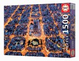 Puzzle Barcelona from the Air Educa 1500 dielov a Fix lepidlo