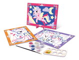 Maľovanie podľa čísiel Jednorožci Magic Art Number Unicorns Educa 3 obrázky s 5 farbami štetcom a paletou od 4 rokov