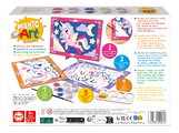 Maľovanie podľa čísiel Jednorožci Magic Art Number Unicorns Educa 3 obrázky s 5 farbami štetcom a paletou od 4 rokov