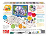 Maľovanie podľa čísiel Divoké zvieratá Magic Art Number Wild Animals Educa 2 obrázky s rámikom a 9 farieb so štetcom a paletou od 9 rokov
