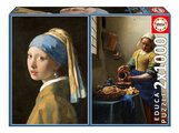 Puzzle Vermeer Educa 2x1000 dielov a Fix lepidlo