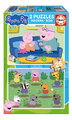 Drevené puzzle Peppa Pig Educa 2x25 dielikov