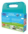 Puzzle v kufríku Peppa Pig Progressive Educa progresívne 6-9-12-16 dielikov
