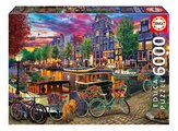 Puzzle Cycling in Amsterdam Educa 6000 dielov