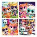 Puzzle v kufríku Super Kitties Disney Educa progresívne 12-16-20-25 dielov