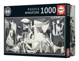 Puzzle panoramatické Guernica Pablo Picaso Miniature Educa miniatúrne 1000 dielov a Fix lepidlo