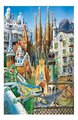 Puzzle Collage Gaudi Miniature Educa miniatúrne 1000 dielov a Fix lepidlo